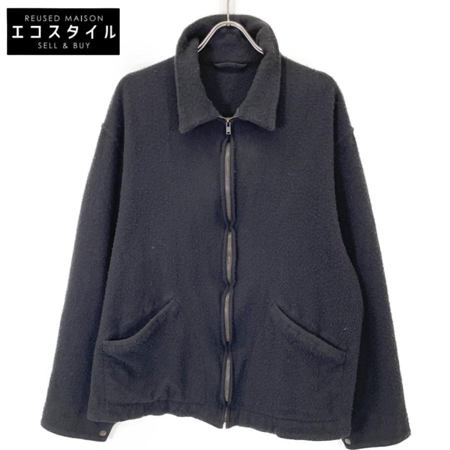 COMOLI コモリ A03-01014 24AW ブラック 縮絨ウール ジップ COMOLI コモリ A03-01014 24AW ブラック 縮絨ウール ジップ
