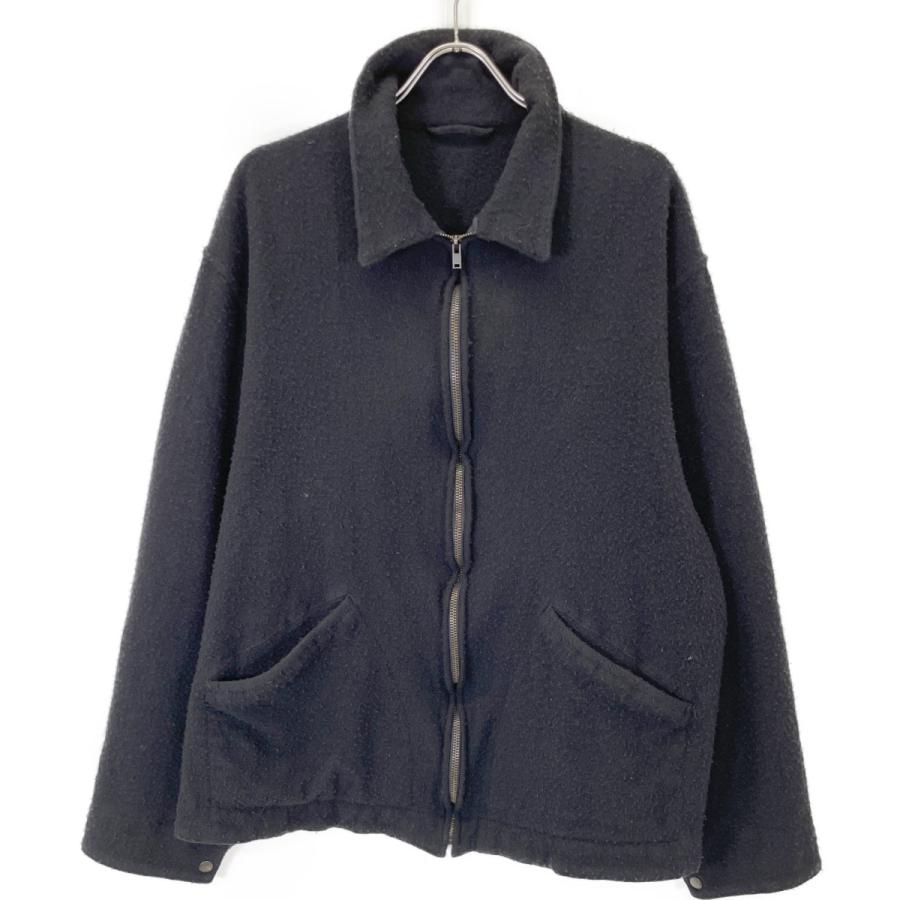COMOLI コモリ A03-01014 24AW ブラック 縮絨ウール ジップ COMOLI コモリ A03-01014 24AW ブラック 縮絨ウール ジップ