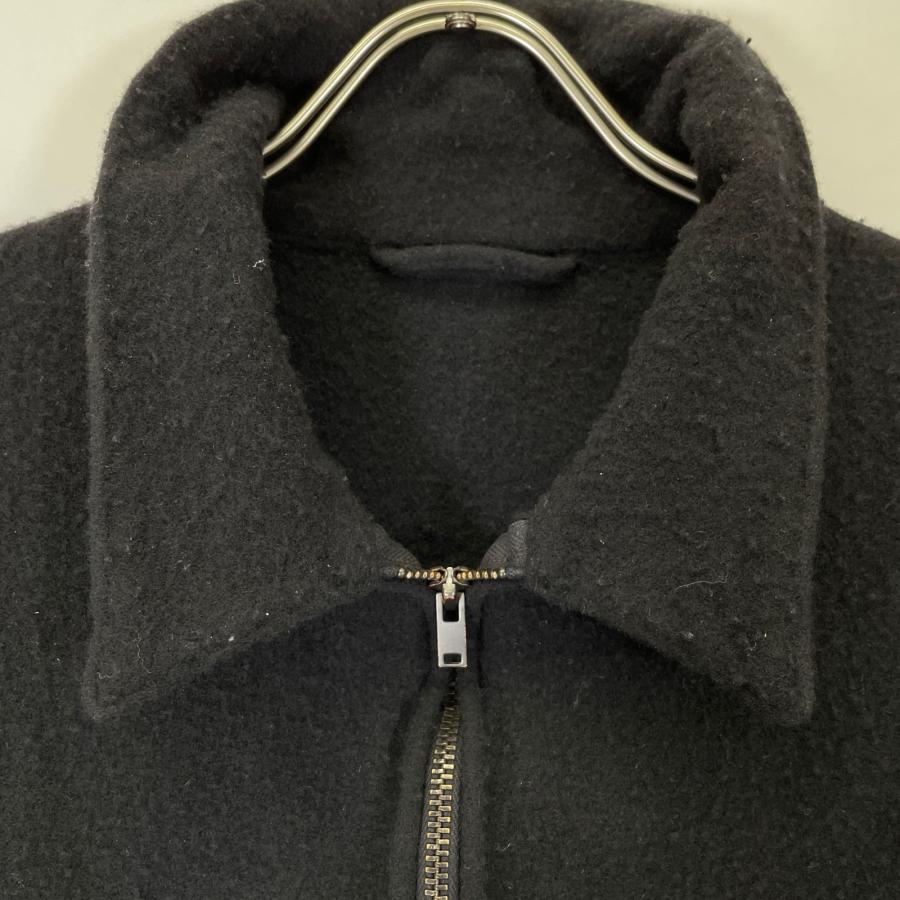 COMOLI コモリ A03-01014 24AW ブラック 縮絨ウール ジップ COMOLI コモリ A03-01014 24AW ブラック 縮絨ウール ジップ