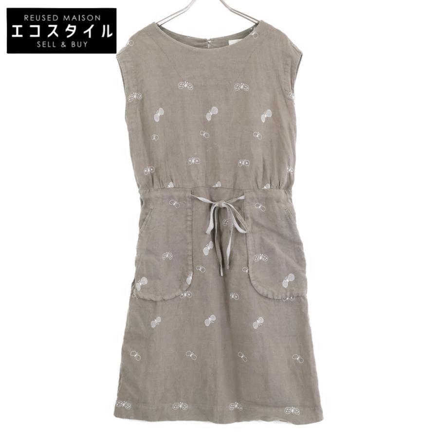 ミナペルホネン　ワンピース　ランドリー　choucho mina perhonen LAUNDRY ミナペルホネンランドリー qs3931 choucho 刺繍