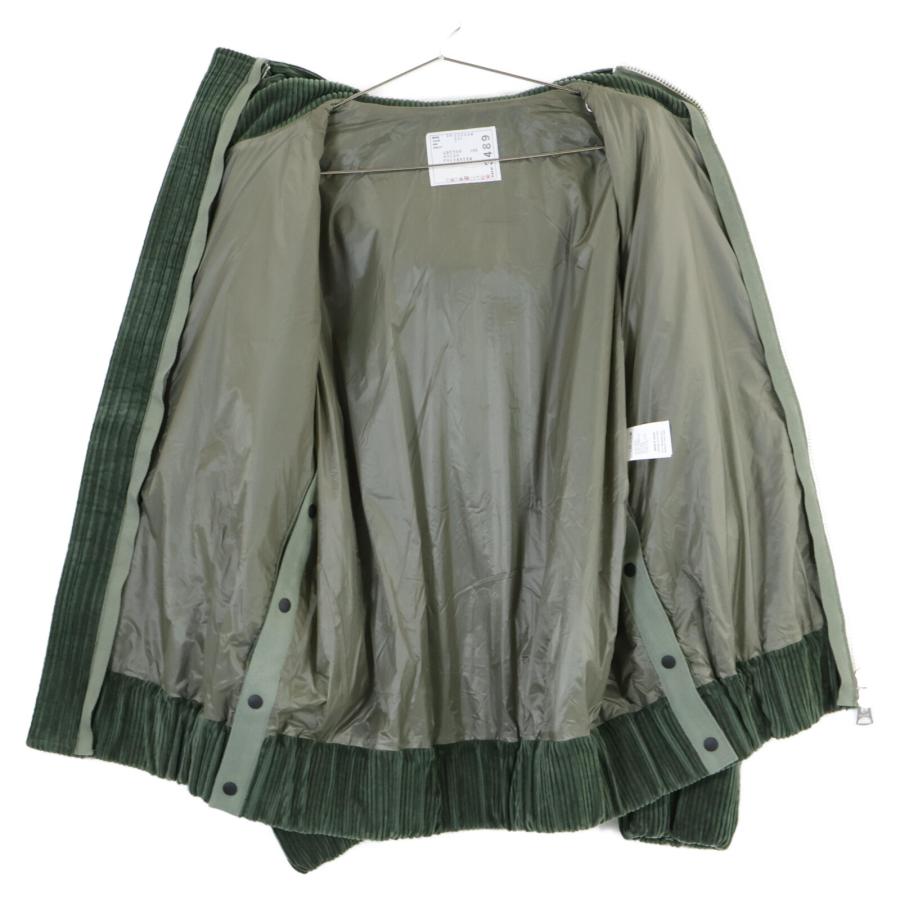 sacai サカイ グリーン 24ー03489M コーデュロイジップパーカー sacai サカイ グリーン 24ー03489M コーデュロイジップパーカー