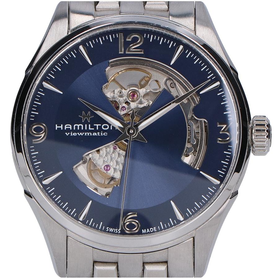 Hamilton ジャズマスターH32705141 自動巻き時計 青色 Jazzmaster Open Heart Auto - Dial color:Blue - H32705141