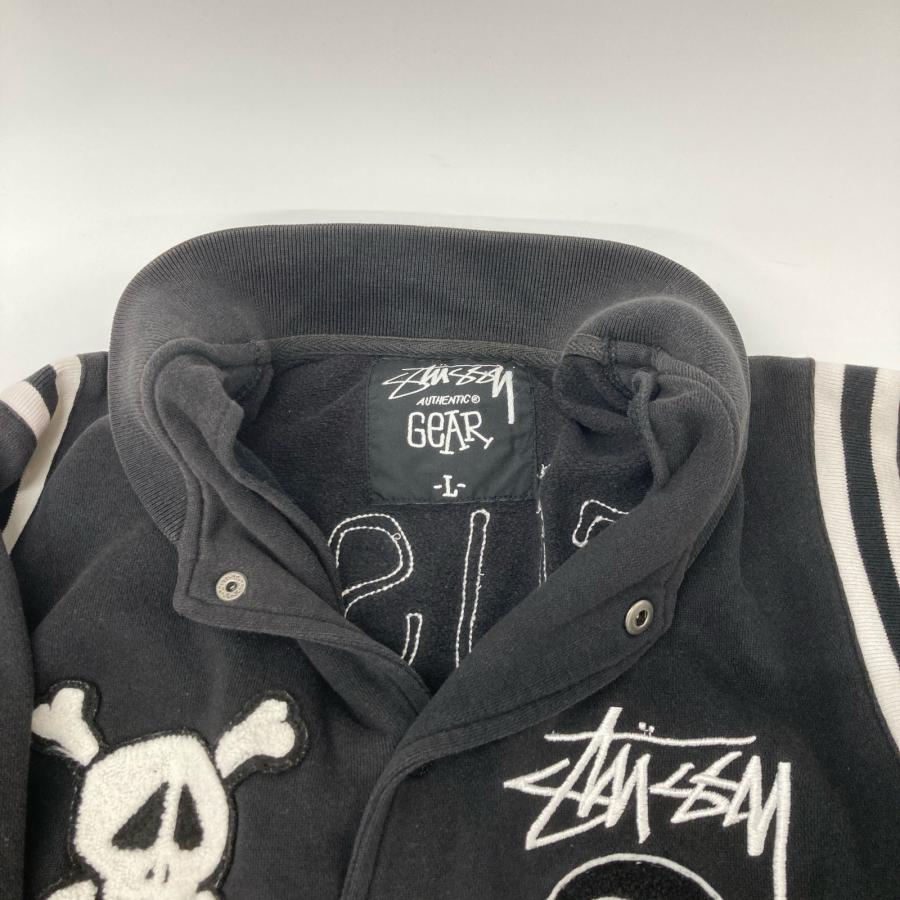 STUSSY ステューシー ブラック クロスボーン スカル スタジャン STUSSY ステューシー ブラック クロスボーン スカル スタジャン