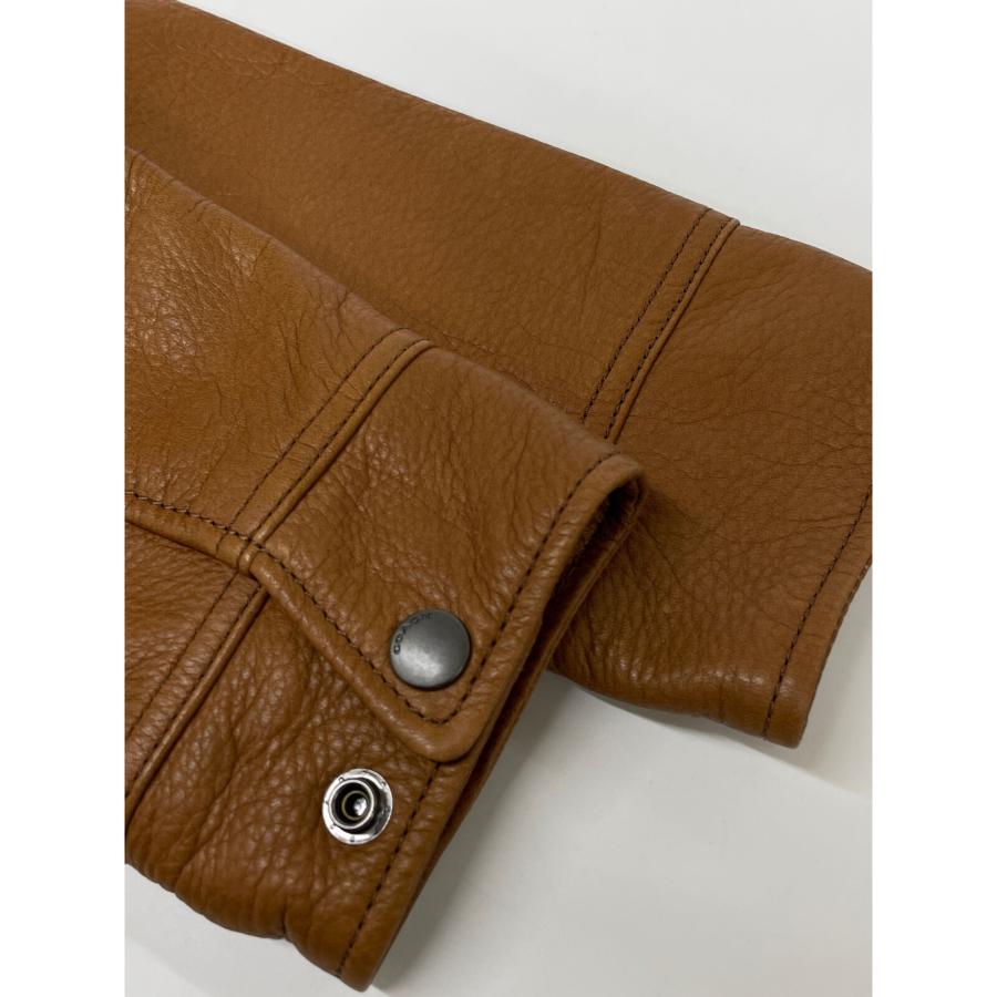 COACH コーチ F85841 カーフレザー ジップアップ ジャケット COACH コーチ F85841 カーフレザー ジップアップ ジャケット