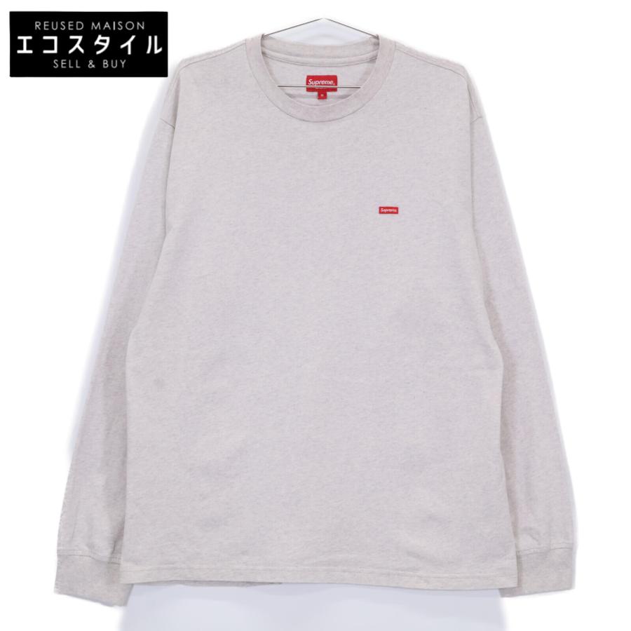 Supreme シュプリーム ライトグレー スモールボックスロゴ 長袖T Supreme シュプリーム ライトグレー スモールボックスロゴ 長袖T