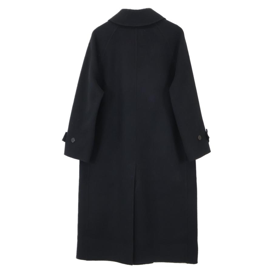 theory luxe ウールノーカラーロングコート 黒 36 【公式通販】