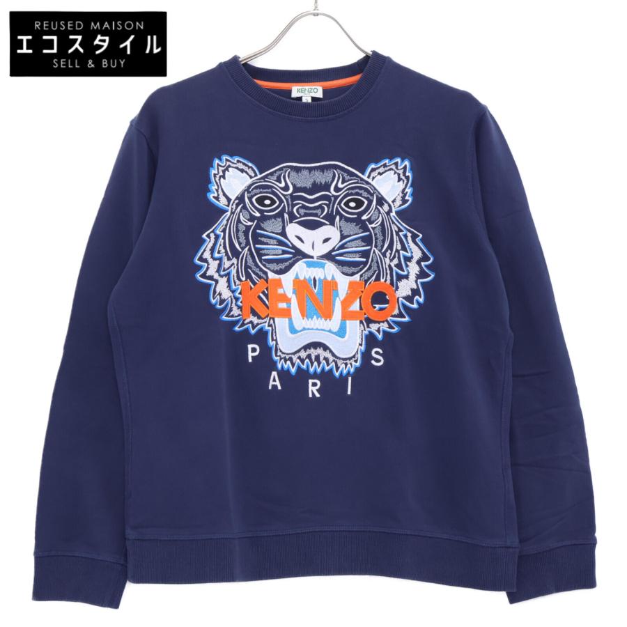 KENZO ケンゾー ネイビー タイガー刺繍 スウェット S トップス KENZO ケンゾー ネイビー タイガー刺繍 スウェット S トップス