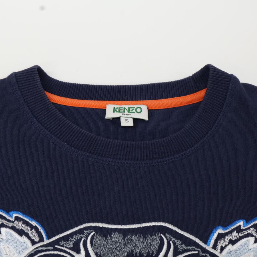 KENZO ケンゾー ネイビー タイガー刺繍 スウェット S トップス KENZO ケンゾー ネイビー タイガー刺繍 スウェット S トップス