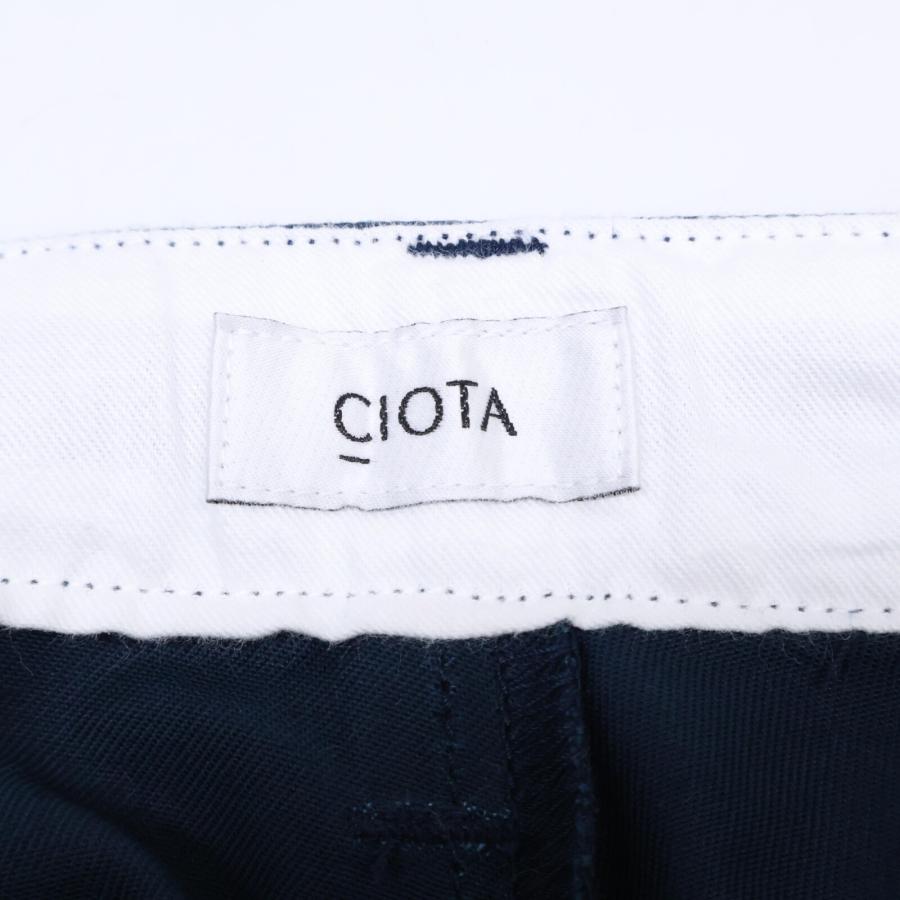 CIOTA（シオタ） 美品/ PTLM-124 ネイビー コットン ツータック