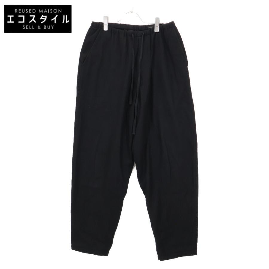 COMOLI コモリ A03-03026 24AW ブラック カシミヤシルク ドロー 