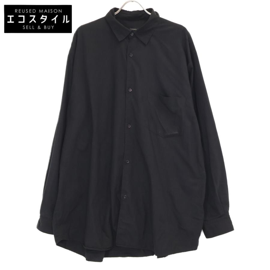 COMOLI コモリ A03-02006 24AW ブラック KHADIコットンWレイヤー