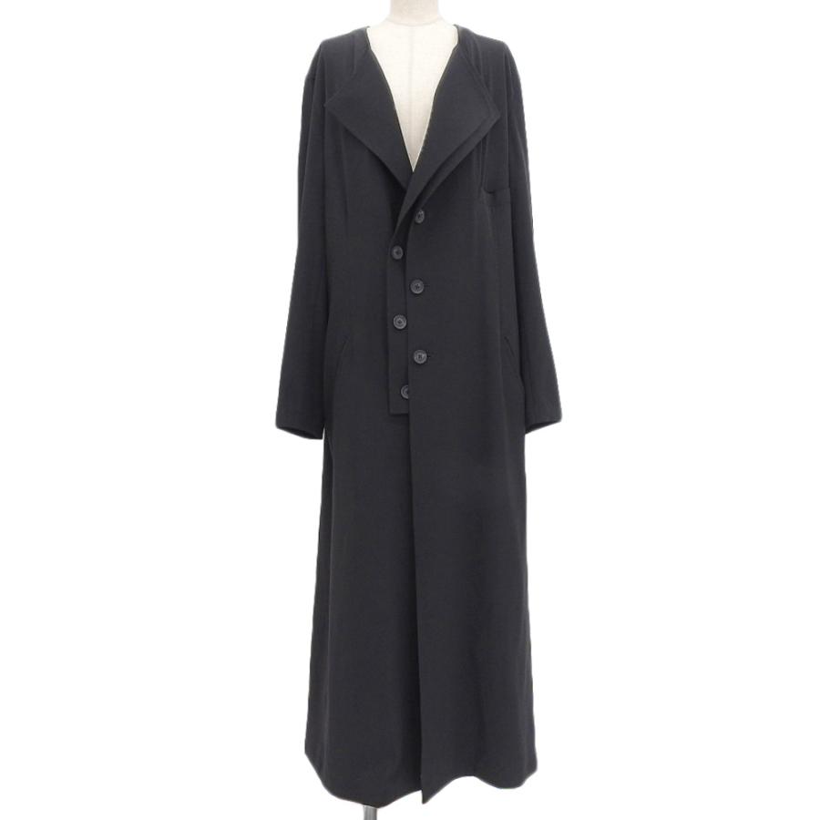 ノーカラーレイヤードドレス　ヨウジヤマモト　プールオム ノーカラーレイヤードドレス ヨウジヤマモト プールオム