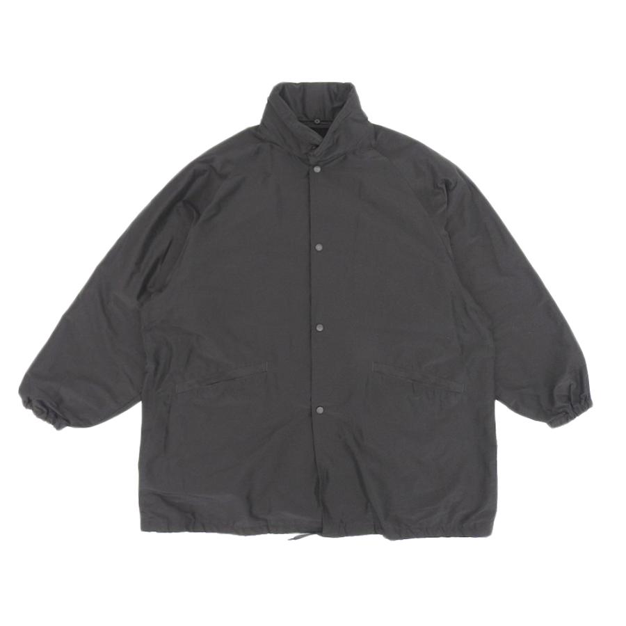 COMOLI コモリ【3】フーデットコート 黒 ブラック COMOLI (コモリ) コットン フーデッドコート