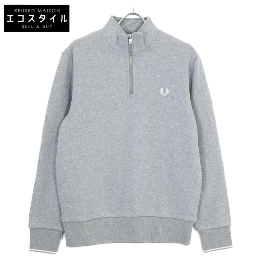 FRED PERRY（フレッドペリー） m3574 グレー ハーフジップ スウェット