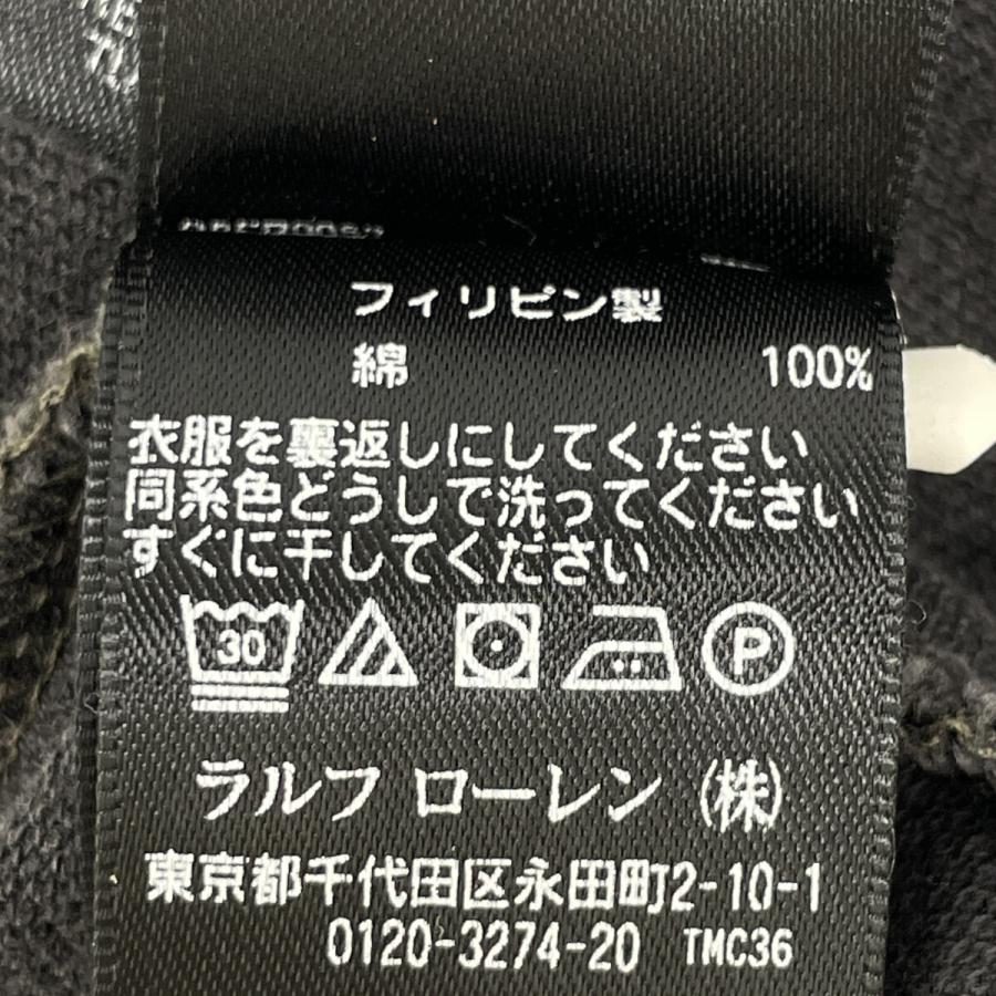 RRL ダブルアールエル フェードコットン ポロシャツ M ブラック メンズ