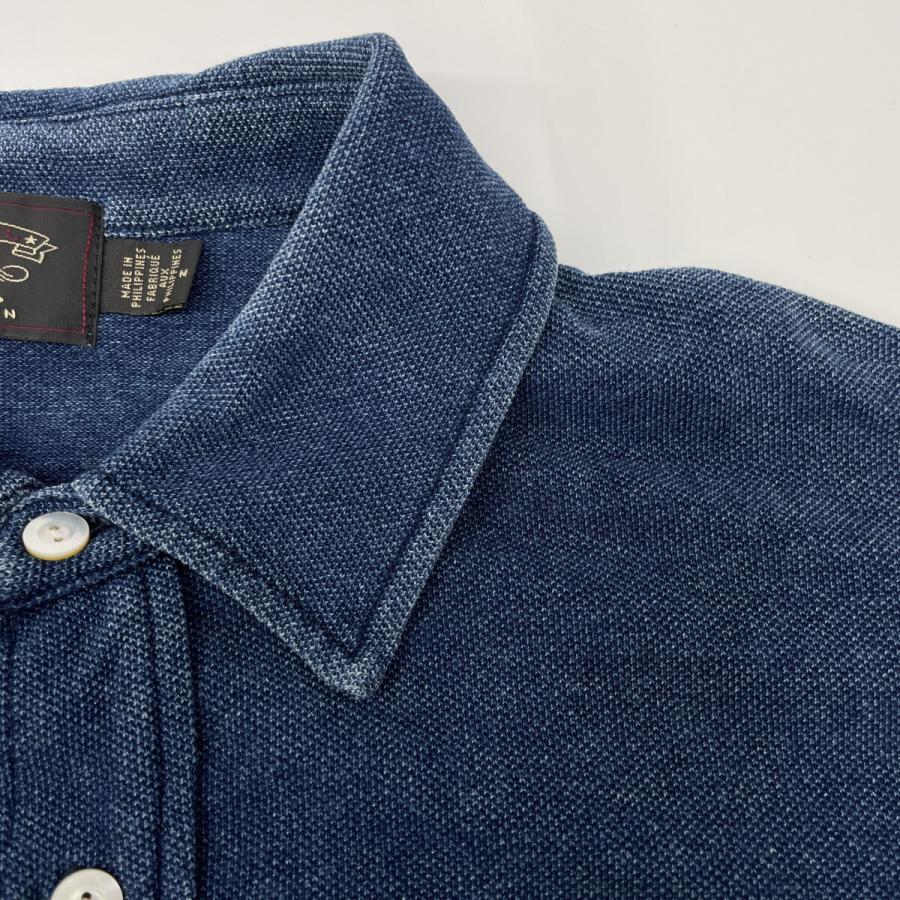 RRL フェード　ブラック　ポロシャツ　L RRL】ダブルアールエル ラルフローレン ポロシャツ 無地 フェード
