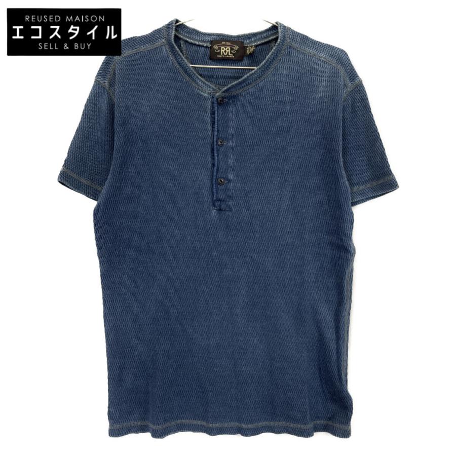 RRL ダブルアールエル インディゴ ヘンリーネック 半袖 カットソー M 
