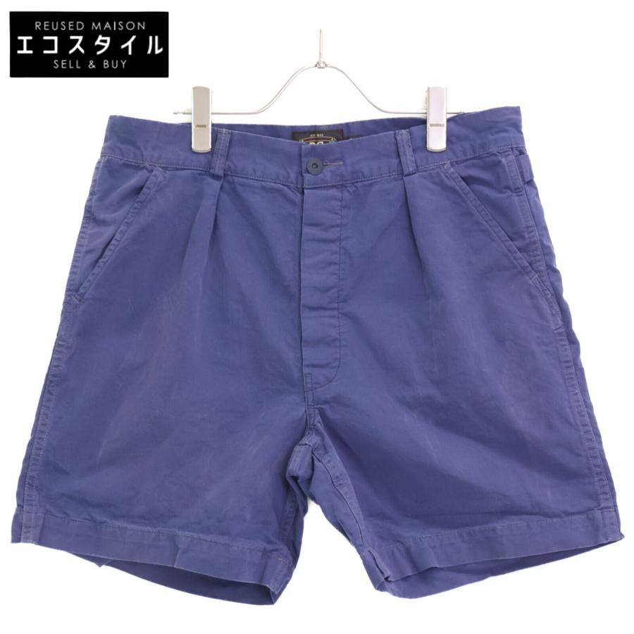 RRL ダブルアールエル ネイビー コットン ショーツ 32 ボトムス メンズ