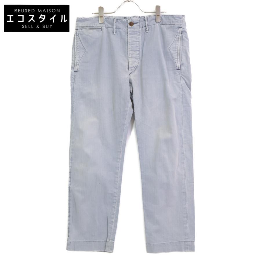 RRL ダブルアールエル グレー ヘリンボーン コットンツイルパンツ 32