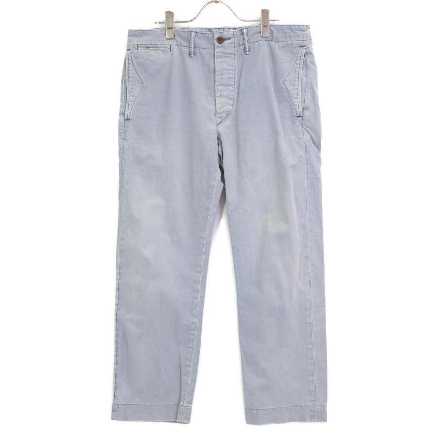 RRL ダブルアールエル グレー ヘリンボーン コットンツイルパンツ 32