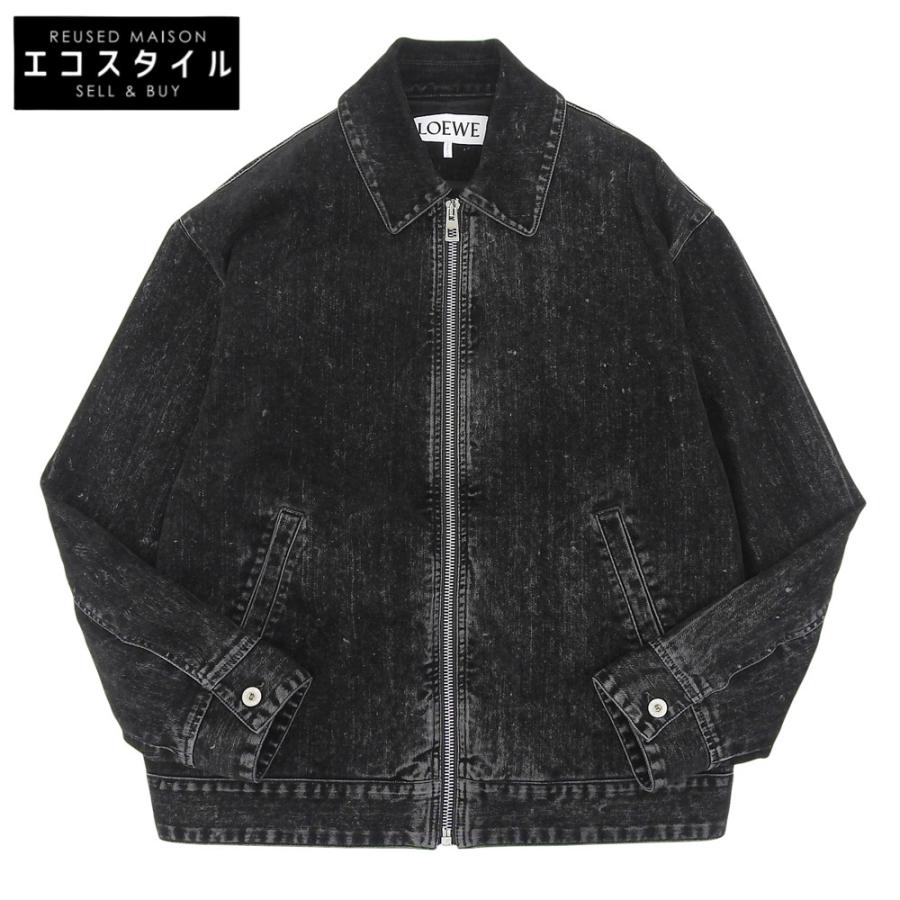 LOEWE 美品 ロエベ ジップアップ ジャケット メンズ ブラック 44