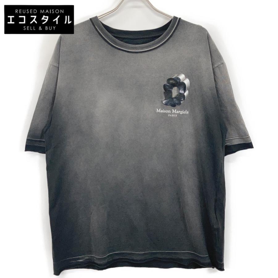 Maison Margiela バブルロゴ Tシャツ ブラック Maison margiela メゾンマルジェラ S50GC0670 バブルロゴ