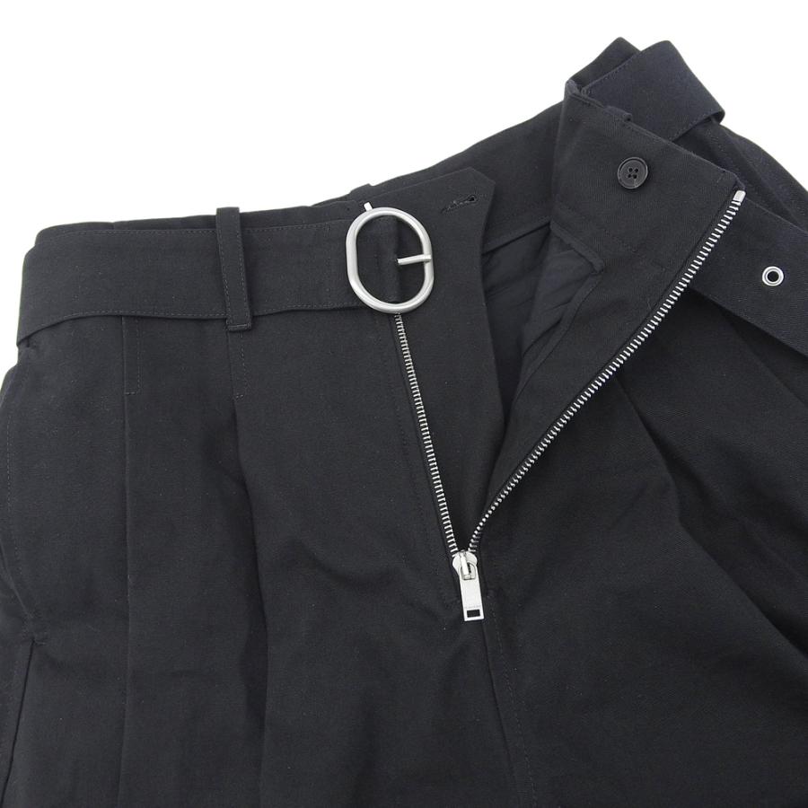 未使用 JIL SANDER+ ジルサンダープラス ベルト ショーツ ボトムス メンズ コットン ブラック 44 J47KA0208の画像