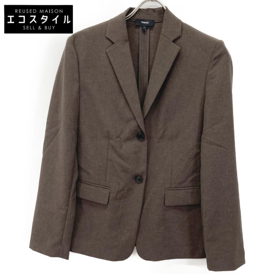 ジャケット・アウター Theory Crisp Twill SB Slim Blazer UL 2 theory（セオリー） 24年 ブラウン Crisp Twill SB Slim Blazer UL