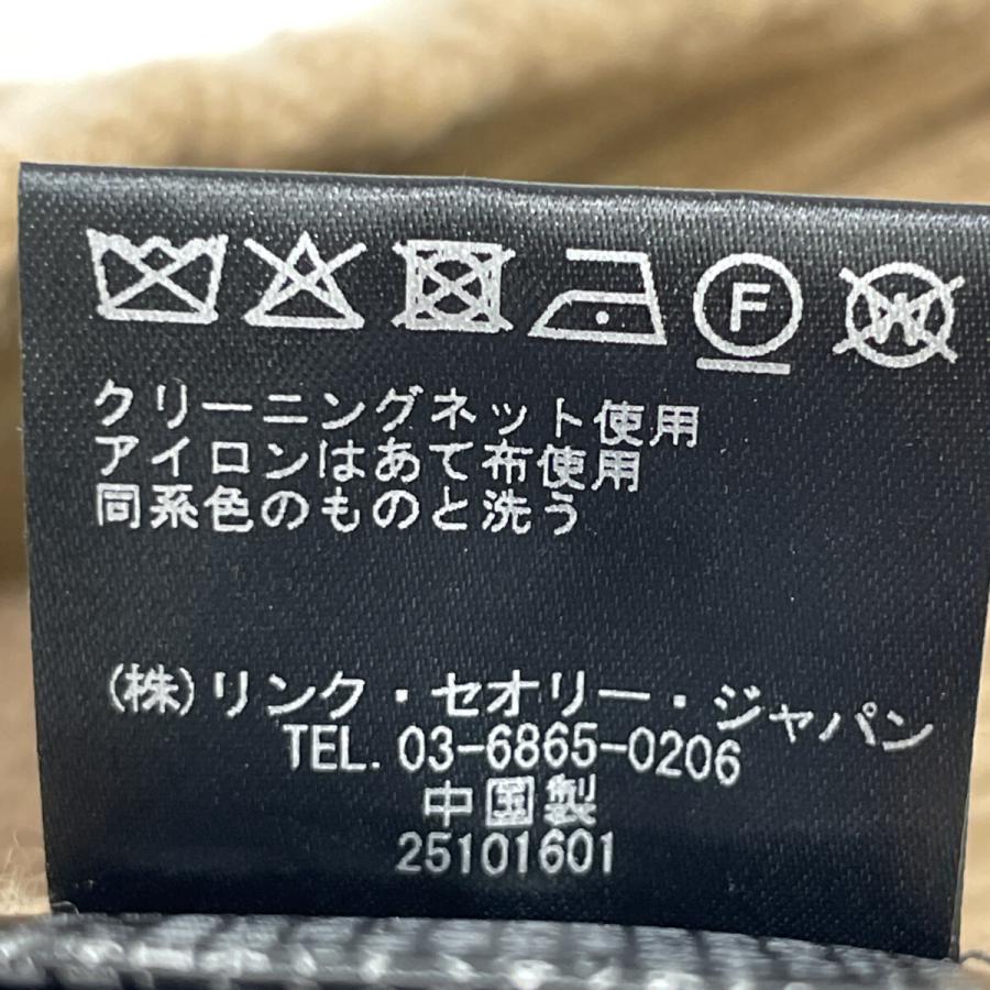 【美品】theory セオリー カシミヤ混 クルーネックニット S ゆったり theory（セオリー） 24年 ブラウン カシミヤ混 ニット ブラウン S