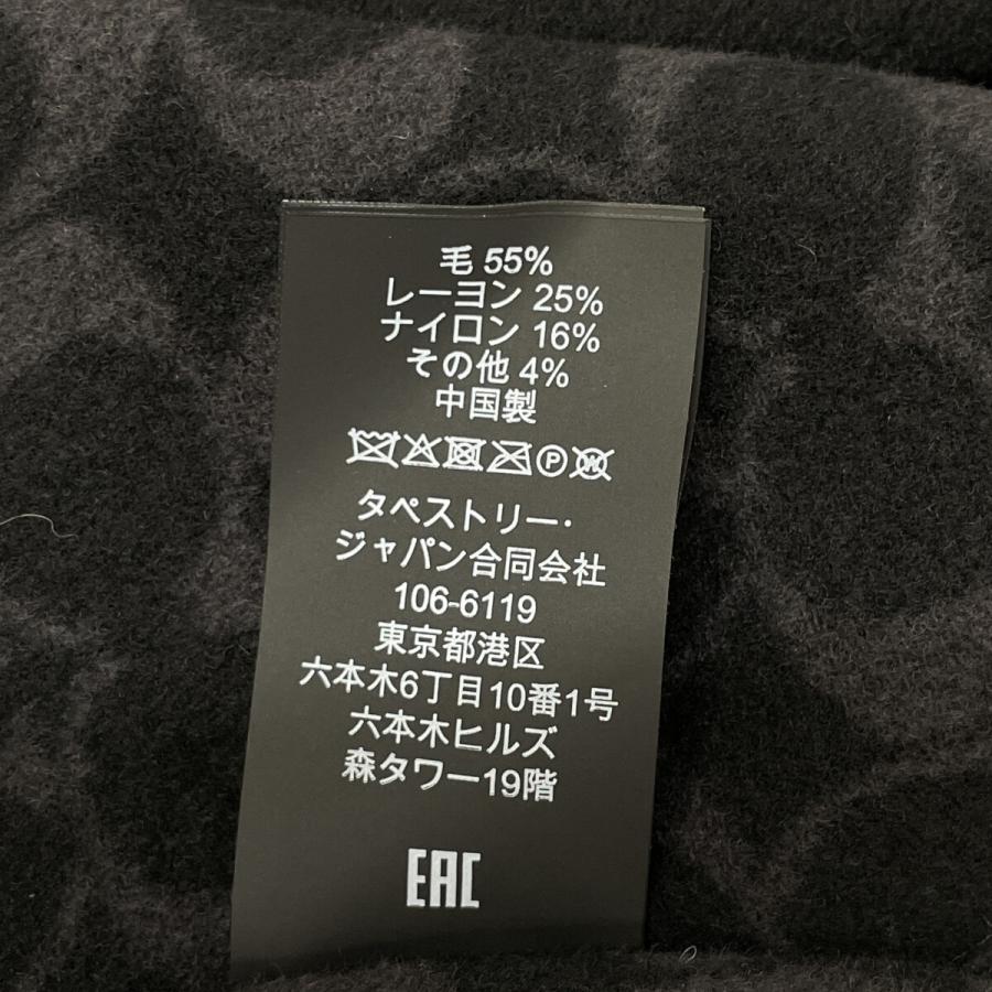 COACH コーチ ブラック ウールメルトンケープコート XS コート ウール