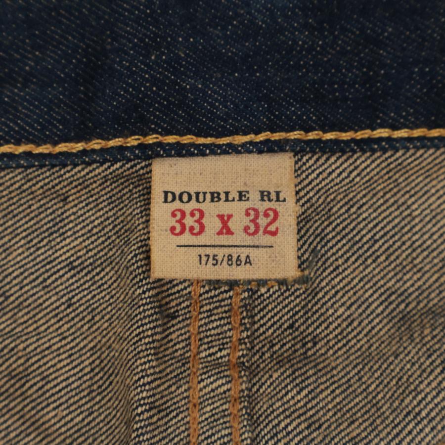 RRL ダブルアールエル LOW STRAIGHT DENIM PANTS インディゴ パッチ