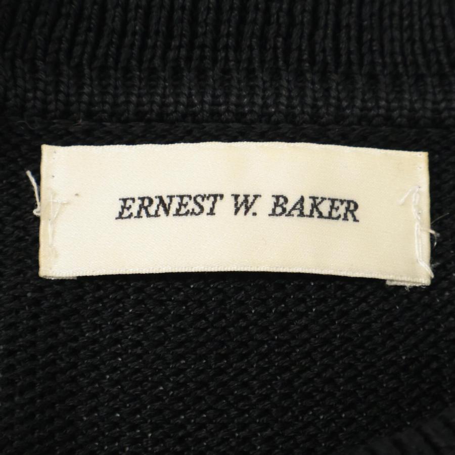 ERNEST W. BAKER アーネストダブルベイカー ブラック ジップアップ 