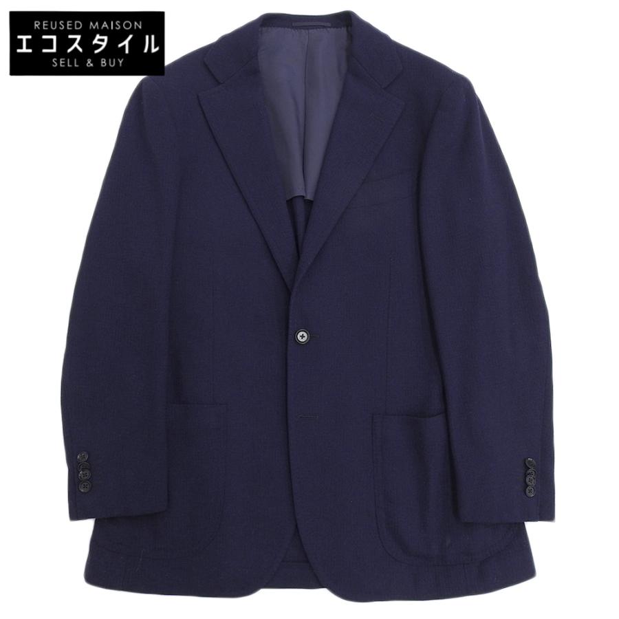 リングヂャケット Balloon ネイビー テーラードジャケット 48 RING JACKET リングヂャケット ニューバルーン ウール100 テーラード