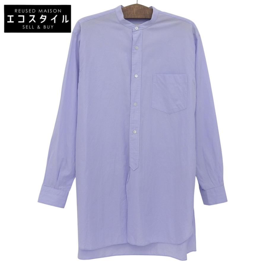 COMOLI コモリ コットン バンドカラー シャツ トップス メンズ