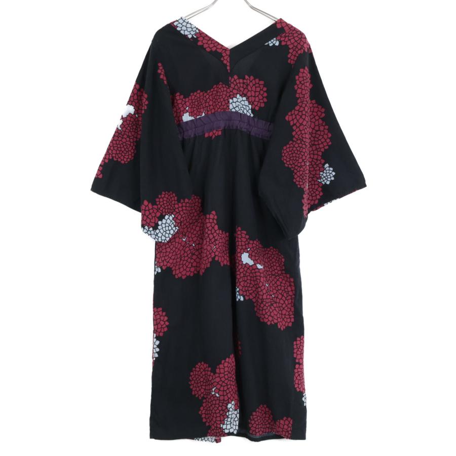 SOU・SOU（ソウソウ） 京都 ゆかたみたて 総柄 ワンピース S ブラック