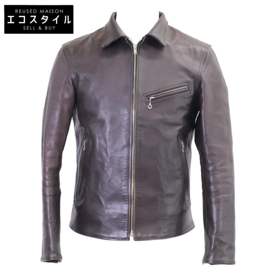 FINECREEKLEATHERS ファインクリークレザーズ ジャケット 40 ダークブラウン メンズ FINECREEKLEATHERS ファインクリークレザーズ エリック シングル