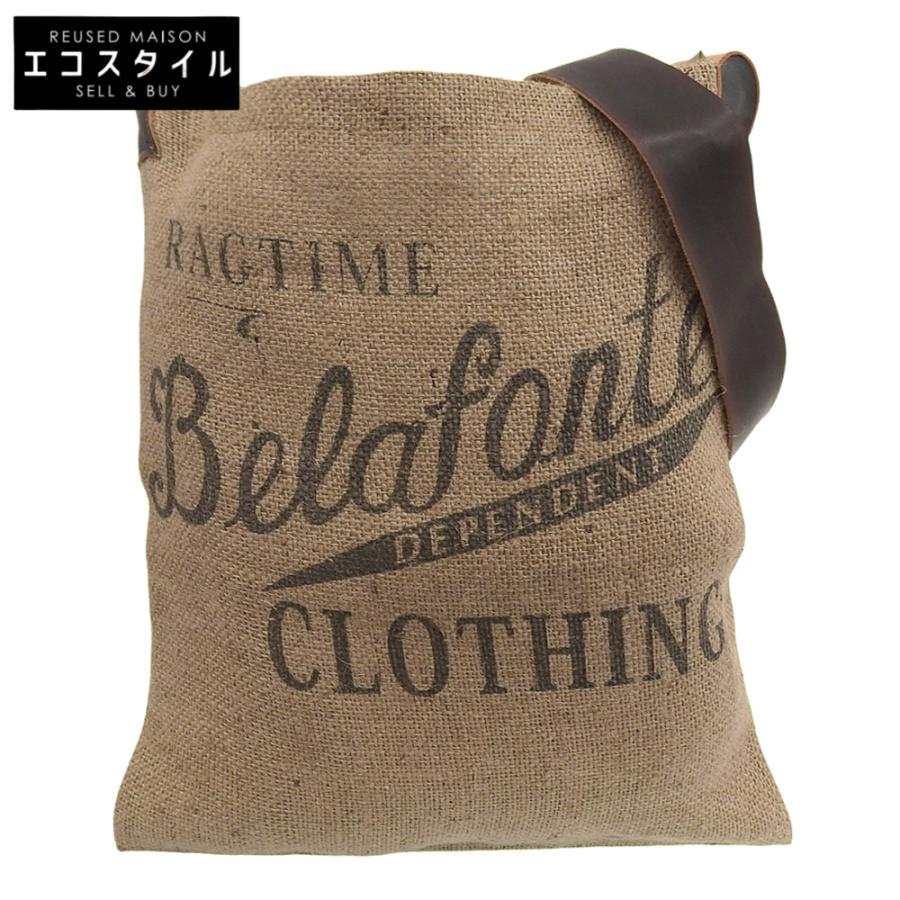 未使用 BELAFONTE ベラフォンテ ニュースペーパー スモールバッグ 