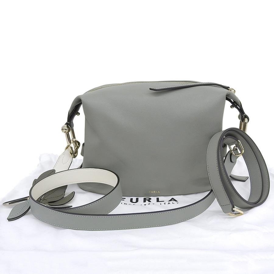 FURLA フルラ NUVOLA レザー 2wayバッグ ショルダーバッグ レディース グリーン