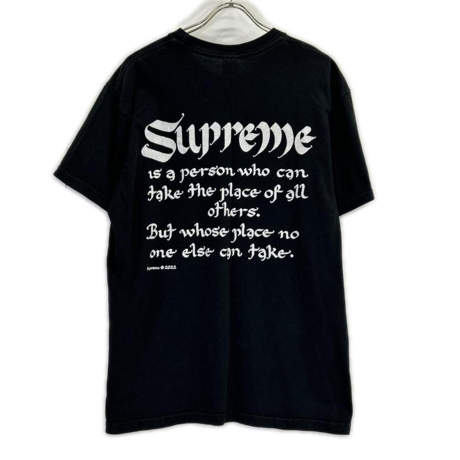 Supreme（シュプリーム） 22SS ブラック Person Tee 半袖 ロゴプリント
