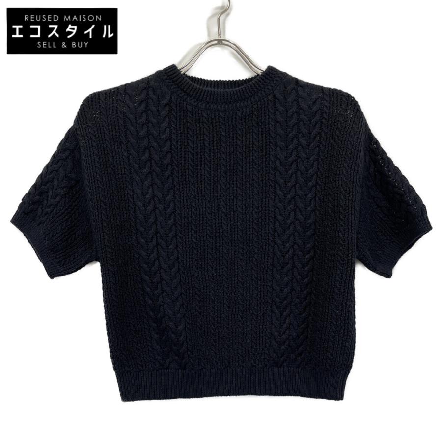 フォクシー 42613 ﾈｲﾋﾞｰ ﾘﾈﾝ ｻﾏｰﾆｯﾄ 40 FOXEY（フォクシー） 42613 ネイビー リネン サマーニット ネイビー 40