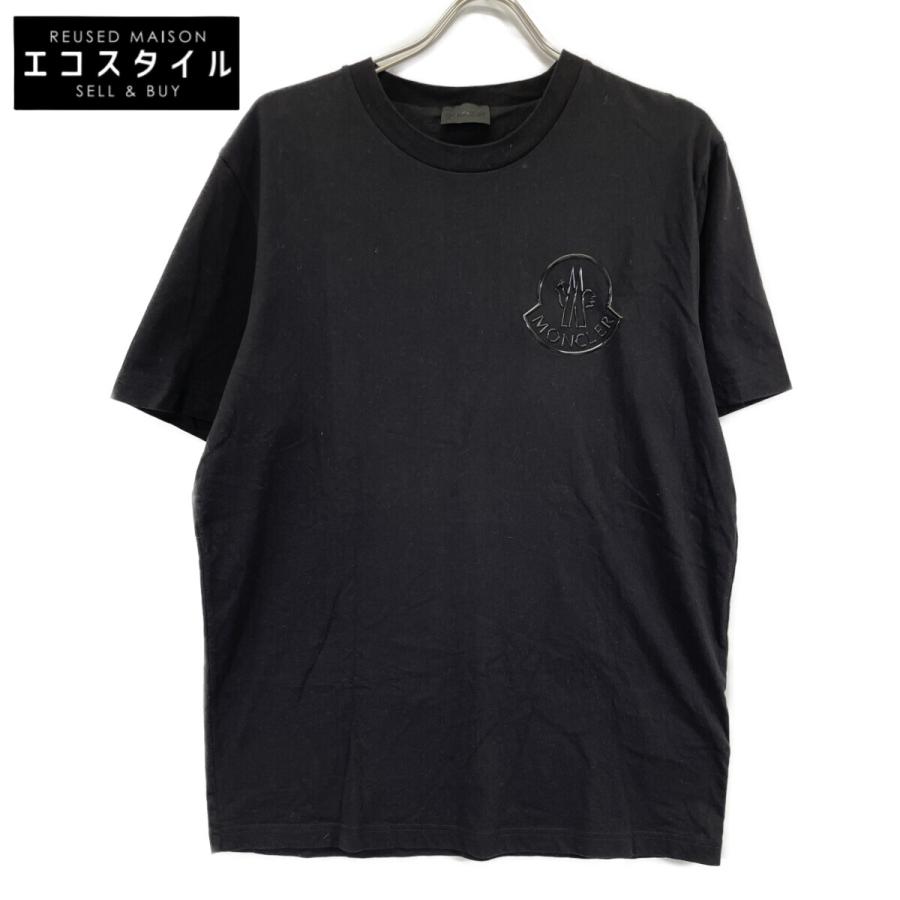 モンクレール Tシャツ　XLサイズ MONCLER（モンクレール） 24年製 ブラック コットン Tシャツ ブラック