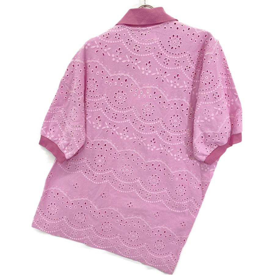 BASE MARK ベースマーク 25BS07 ピンク Embroidery Polo S トップス