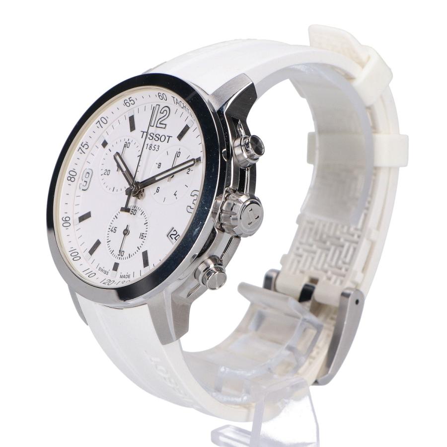 【稼働】TISSOT ティソ PRC200 クロノグラフ 白文字盤 メンズ 箱付 TISSOT（ティソ） T0554171701700 PRC200 Tスポーツ 白文字盤 クロノ