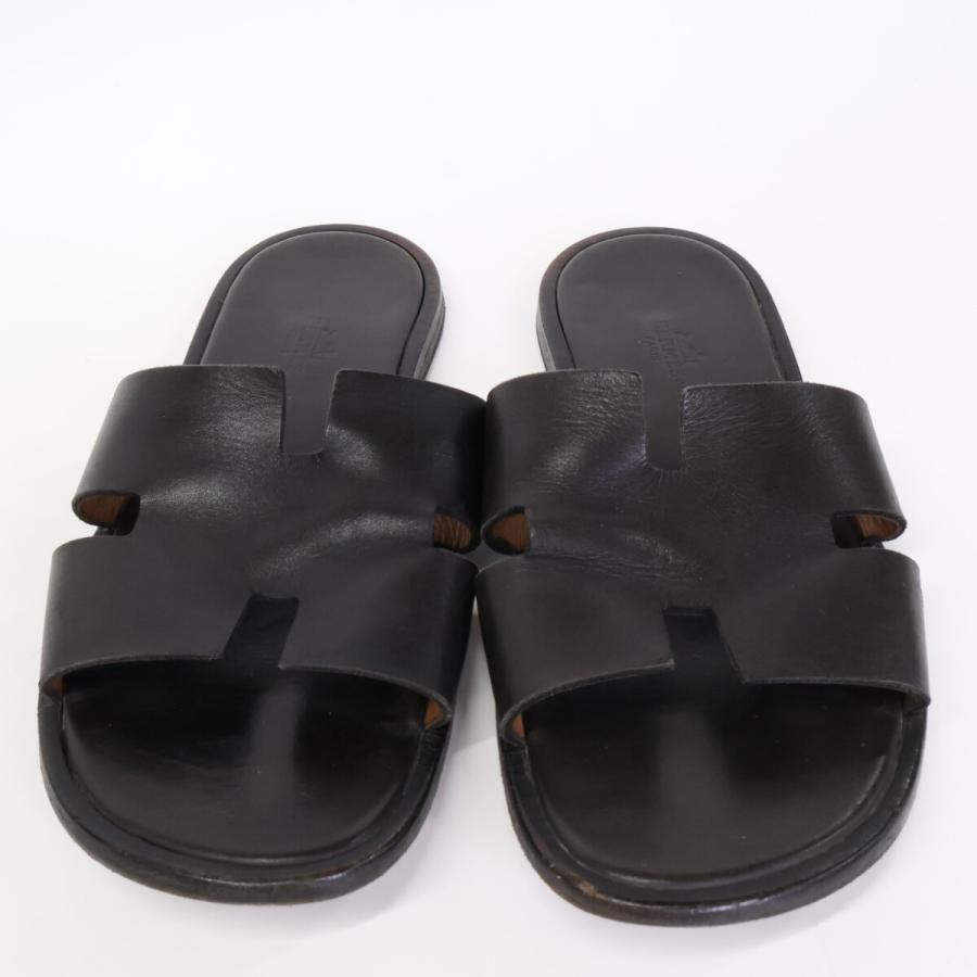 エルメス レザー サンダル イズミール 箱 袋 HERMES 黒 27 革 42 エルメス レザー サンダル イズミール 箱 袋 HERMES 黒 27 革 42