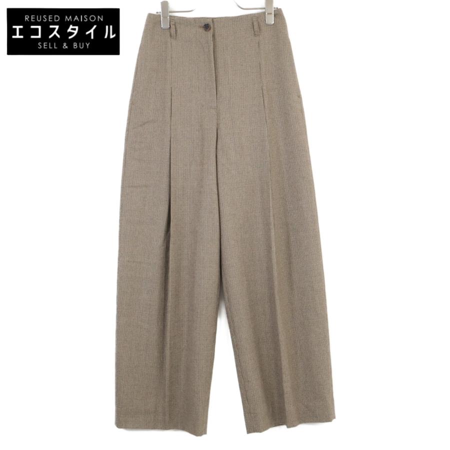 Atlast&Co 千鳥柄 ウール スラックス Atlast&Co 千鳥柄 ウール スラックス - メルカリ