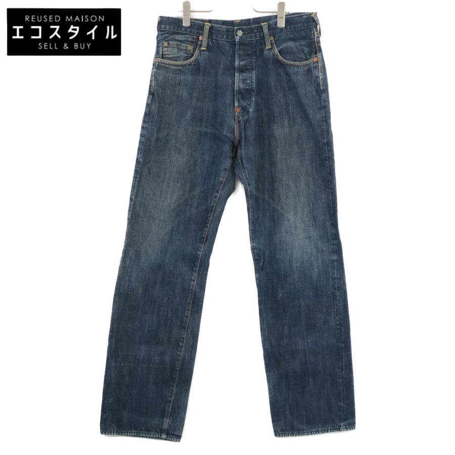 希少！evisu エヴィス ビッグカモメ デニムジーンズ W34 EVISU（エヴィス） インディゴ ビックカモメ デニムパンツ インディゴ