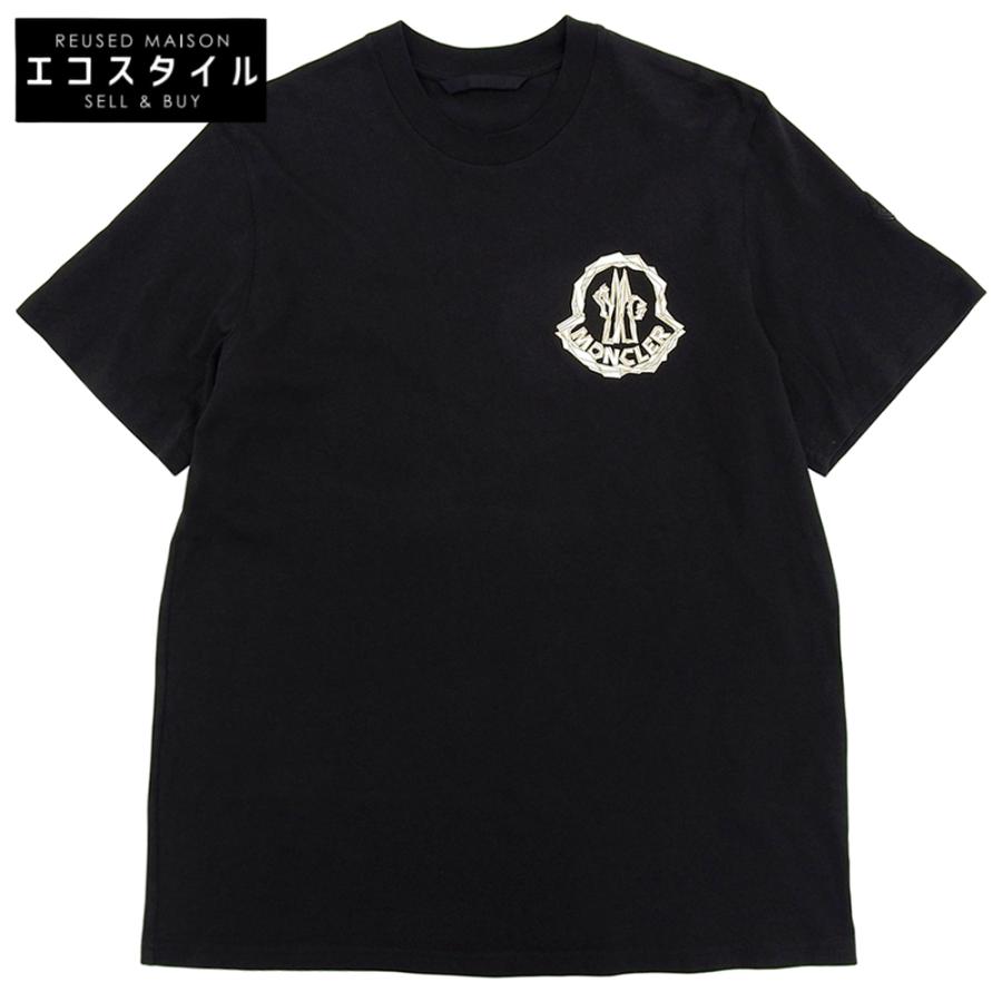 MONCLER Tシャツ L ロゴ 黒 モンクレール ブラック メンズ MONCLER ブラック Tシャツ