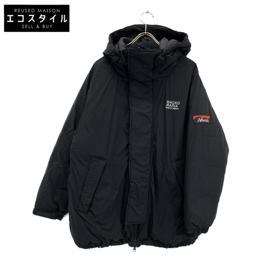 WACKO MARIA × NANGA マウンテンパーカ　L ブラック WACKO MARIA（ワコマリア） ×ナンガ ブラック MOUNTAIN BELAY COAT
