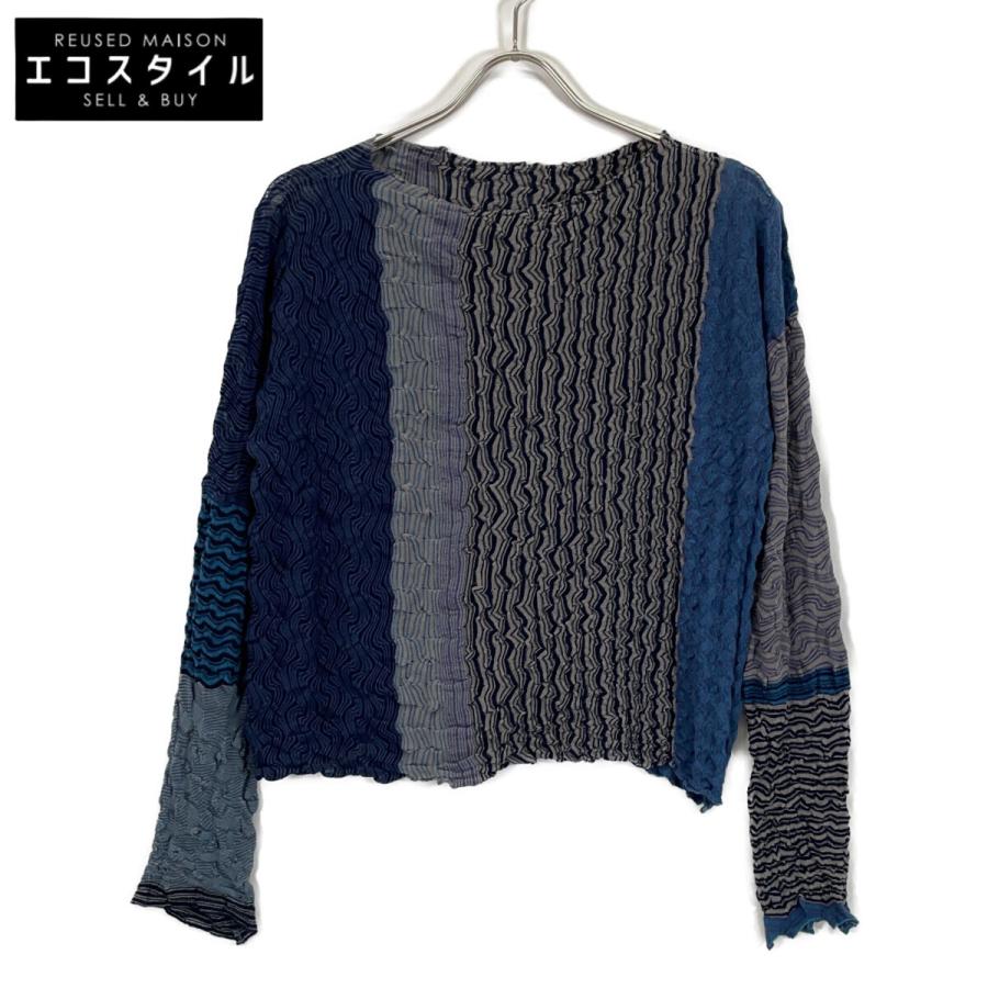 ヨーガンレール　トップス JURGEN LEHL ヨーガンレール インディゴ×グレー 製品縮絨 コットン