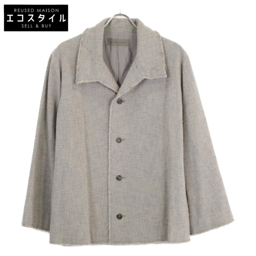 JURGEN LEHL ヨーガンレール グレー ウール×コットン ツイード